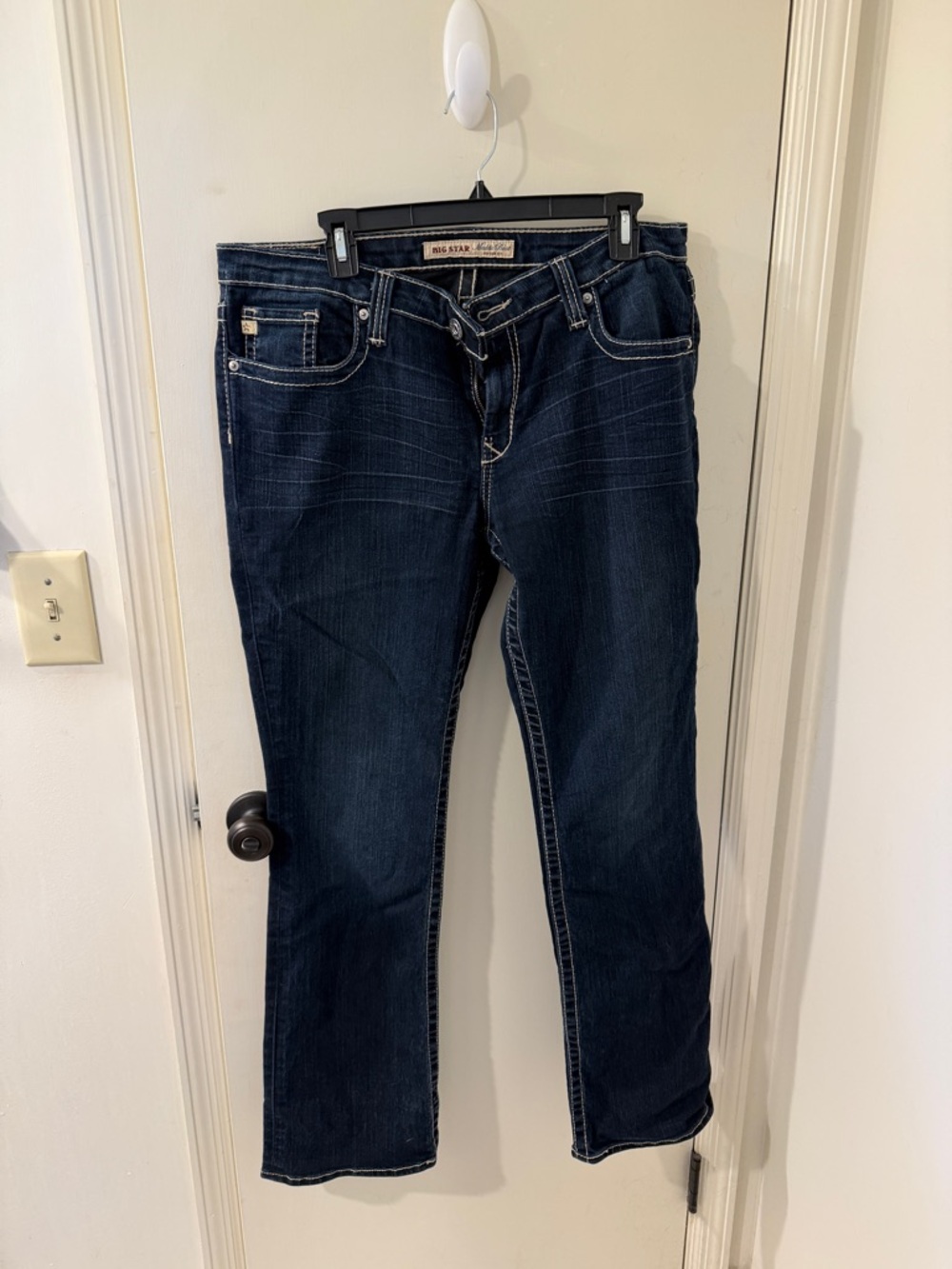 Big Star Navy Straight-Leg Women's Jeans
